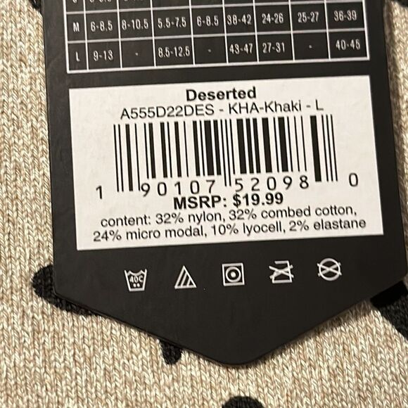 STANCE MEN’S BUTTERBLEND CASUAL SIZE LARGE IN KHAKI THE MOST ULTRA SOFT NWT - Picture 6 of 6